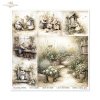 Myszki, sielanka, akwarela, retro, las, natura*Mice, idyll, watercolour, retro, forest, nature*Mäuse, Idylle, Aquarell, Retro, Wald, Natur*Ratones, idilio, acuarela, retro, bosque, naturaleza